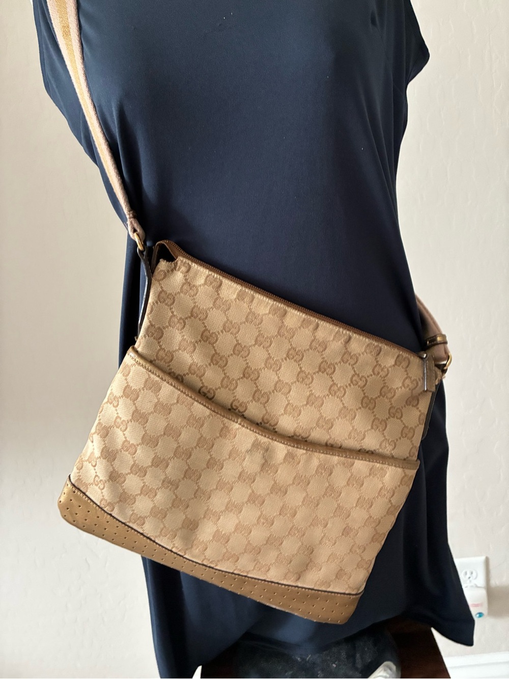 Gucci Monogram Crossbody Bag